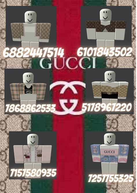 roblox gucci clothes id codes|gucci logo logo.